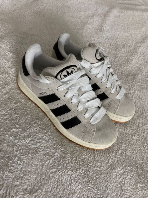 Shoe Wishlist Adidas, Campus 00s Adidas, Shoes Adidas Campus, White Campus 00s, Adidas Campus 00s Colors, Adidas Campus 00s Aesthetic, Grey Campus 00s, Addidas Women Shoes, Adidas Campus 00s Crystal White