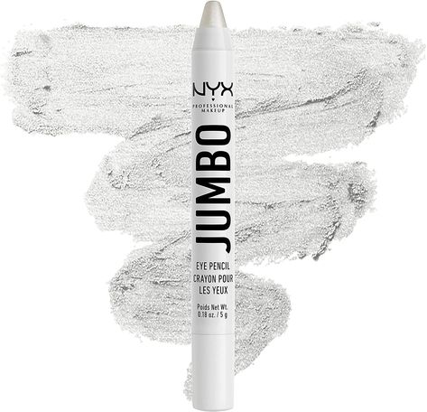 Nyx Jumbo Eye Pencil, Jumbo Pencil, Jumbo Crayons, Jumbo Eye Pencil, White Eyeshadow, White Eyeliner, White Liners, Pencil Shading, Nyx Makeup