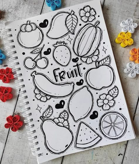 Drawing Ideas Aesthetic Easy Colorful, Aesthetic Simple Sticker Ideas, Types Of Drawing Art, Sketbook Ideas Easy, Marker Art Ideas Easy Aesthetic, Fun Doodles To Draw Art Journals, Marker Art Simple Doodle, Easy Cute Sketches Doodles, Full Page Doodle Easy