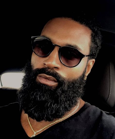 Black Men Beard Styles, Man With A Beard, Black Men Beards, Beard Game, Black Men Haircuts, Black Beards, Beard Love, Awesome Beards, Beard Styles For Men