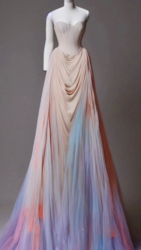 Day Court Aesthetic Dresses, Dawn Court Acotar Aesthetic, Dawn Court Aesthetic Dress, Dawn Court Fashion, Summer Court Outfit, Dawn Court Dress, Acotar Gowns, Thesan Dawn Court, Starfall Gown