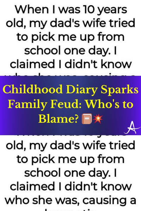 We all have secrets from our past that we hope never see the light of day. But what happens when those secrets are unearthed, and they wreak havoc on your present? This is the tale of a childhood diary, a stepmother, and a father caught in the crossfire. A decade-old diary becomes the catalyst for a family feud that questions the boundaries of privacy, the sanctity of therapy, and the complexities of familial relationships. Let's dive into this emotional rollercoaster. 🎢📔 Childhood Diary, Old Diary, Family Secrets, A Good Relationship, Bwwm Couples, Family Relations, Emotional Rollercoaster, Family Feud, Step Mother