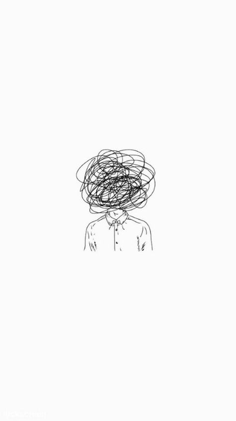 Confused Aesthetic Wallpaper, Confused Mind Drawing, Tired Illustration Cute, I’m Confused, Confused Feelings Drawings, Confusion Aesthetic, Confusion Illustration, Vessel Aesthetic, Confused Drawing