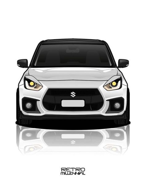 Swift Wallpaper Car, Swift Car Wallpaper, Suzuki Swift Tuning, Bikes Stickers, Swift Car, Car Template, New Swift, Hot Hatchback, Flag Images