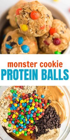 Protein Easy Dinner Recipes, Healthy Snacks High In Protein, High In Protein Recipes, Easy Snacks For Vacation, Monster Cookie Protein Balls Healthy, Monster Protein Balls Healthy, Macro Snack Ideas On The Go, Monster Balls Protein, Easy Protein Balls With Protein Powder