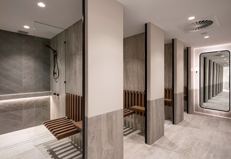 Locker Room Shower, Public Restroom Design, Grooming Station, Public Shower, Gym Showers, Gym Design Interior, Finance Accounting, Room Gym, Restroom Design