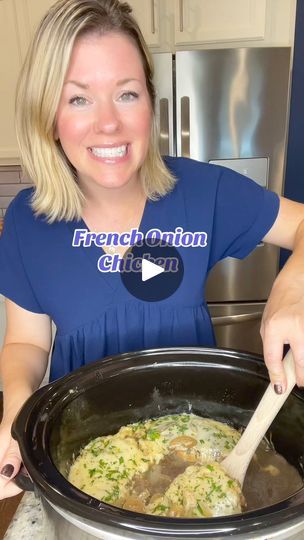 27K views · 393 reactions | Welcome to the Crocktober series! 31 days of crock pot recipes in October! Follow along so you don’t miss anything! Today’s recipe is French Onion Chicken 🧅 You can find this recipe and all the recipes in the Crocktober series on my website. From there you can save to make later, pin 📌 to Pinterest and print it out. https://www.stephreallife.com/crock-pot-french-onion-chicken/   #crocktober #crockpotrecipes #slowcookerrecipes #easyrecipes #easydinners #familyfriendlymealideas | Steph Gigliotti Real Life Recipes Crockpot Videos, Stephanie Gigliotti, Steph Gigliotti, Crockpot Turkey, French Onion Chicken, Chicken Ideas, Onion Chicken, Crock Pot Recipes, Pot Ideas