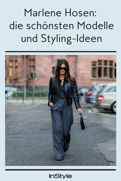 Zeitloser Klassiker: Wir zeigen dir, wie du die Marlene Hose modern und edgy stylen kannst und verraten, welches Modell wirklich schlank macht! #high-waist #pants #hose #outfits #klassisch #elegant #styling Marlene Hose, Elegant Styling, Silvester Outfit, Cooler Look, Waist Pants, Minimalist Outfit, Jean Outfits, Capsule Wardrobe, High Waist