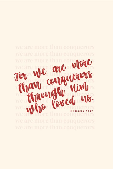 More Than Conquerors Wallpaper, Romans 8:37 Wallpaper, More Than Conquerors, Romans 8 37, Verse Wall Art, Art Gifts, Wall Art Gift, Verses, Bible Verses