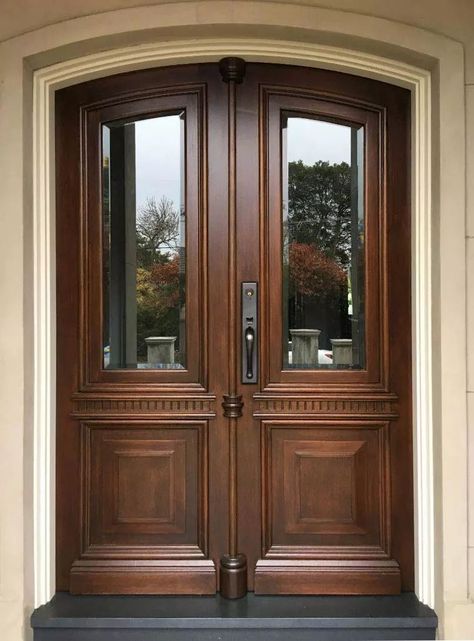 Solid Doors Entrance, Wooden Double Front Doors Entrance Solid Wood, Solid Wood Doors Entrance, Double Door Entrance Wood, Modern Double Doors Entrance Wood, Wooden Main Door Design Entrance Modern Double, Wooden Double Door Entrance, Double Door Design Wood Modern, Wooden Double Front Doors Entrance