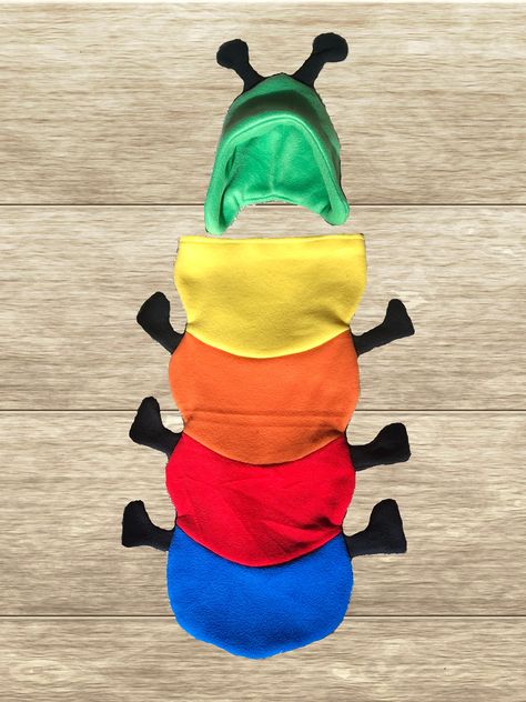 Caterpillar Halloween Costume, Rainbow Caterpillar, Caterpillar Hats, Caterpillar Costume, Outfit For Halloween, Bug Costume, Baby Halloween Costume, Awesome Elf On The Shelf Ideas, Boat Parade