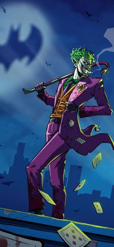 Joker Comic Art, Batman Joker Art, Joker Animated, Joker Cartoon, Bat Joker, Batman Story, Joker Comic, Joker Images, Joker Poster