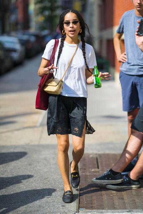 Zoe Kravitz Style, Zoe Isabella Kravitz, 여름 스타일, Outfit Vintage, Look Short, Zoe Kravitz, Mein Style, Mode Inspo, Dakota Johnson