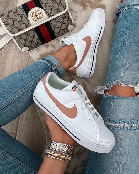 Nike sneakers, Court Legacy Next Nature, Shoe Crush, Casual Sneakers Nike Court Legacy, Abercrombie Jeans, Nike Sneaker, Closet Goals, Sneakers Mode, Gucci Belt, Bum Bag, Nike Shoes Women, Crazy Shoes