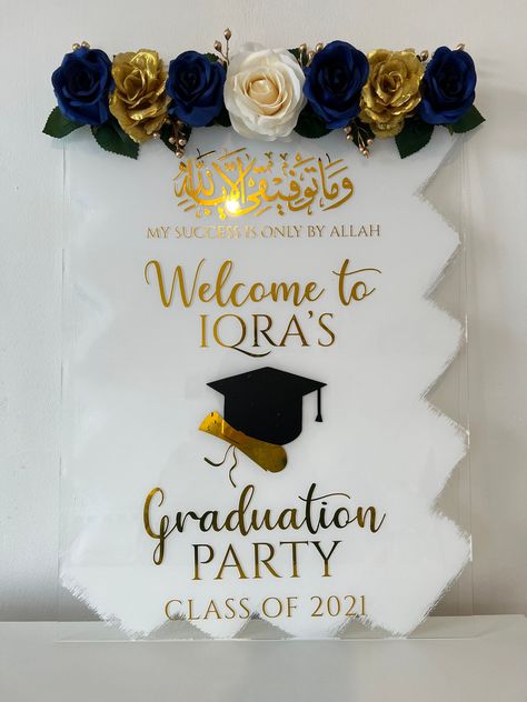 Floral Wedding Sign, Acrylic Wedding Sign, Graduation Signs, Islamic Wedding, Event Sign, Rose Gold Mirror, Party Inspo, Party Sign, Acrylic Wedding