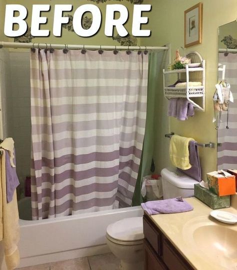 We gave a 1980's bathroom a modern update on about $1000 budget. 80s Bathroom, Easy Home Improvement Projects, Casa Vintage, Inspire Me Home Decor, Budget Bathroom, Cute Diy, Budget Diy, Bathroom Light Fixtures, Diy Home Improvement