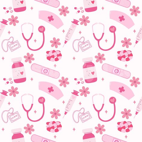 Pink Nurse Life Seamless Pattern Files for Medical Fabric Sublimation Printing Custom Fabric Design File Get ready to elevate your designs with our latest collection of seamless patterns. Our seamless patterns are perfect for adding a touch of elegance to your next project, whether it's a website, a social media graphic, or even a wallpaper design. These patterns are crafted with precision, ensuring that they tile seamlessly for a flawless and professional finish. Plus, they're versatile enough Pink Nursing Wallpaper, Cute Medical Wallpaper, Pink Nurse Wallpaper, Cute Nurse Wallpaper, Pink Medical Aesthetic Wallpaper, Cute Nursing Wallpaper, Nursing Background Wallpaper, Pink Nursing Aesthetic, Nursing School Wallpaper