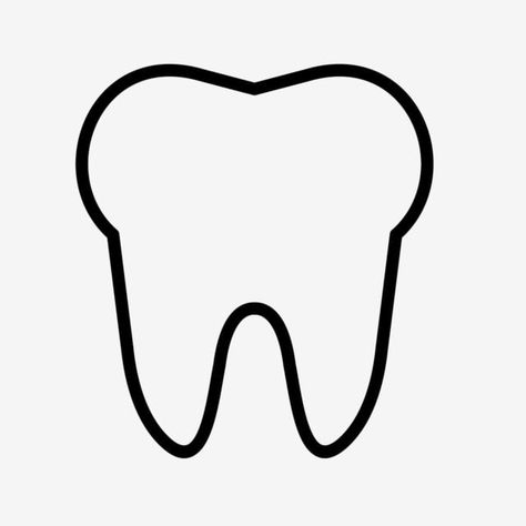 Tooth Clip Art, Teeth Outline, Tooth Graphic, Dentist Icon, Tooth Drawing, Dental Icon, Tooth Vector, Cricut Pictures, Tooth Clipart