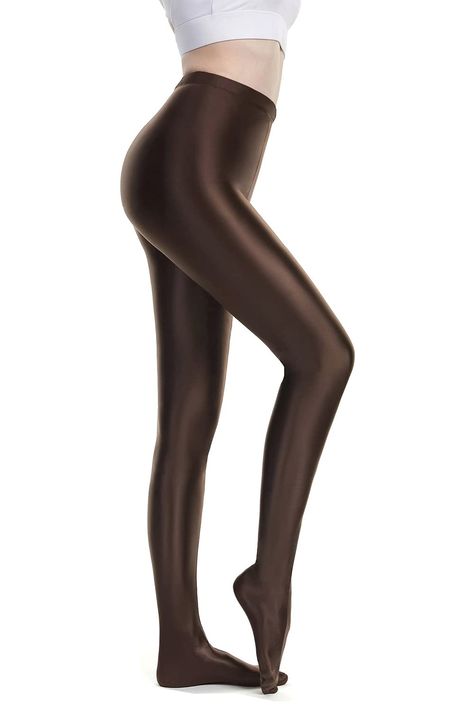 PRICES MAY VARY. Tips: The seam is on the back side. 76%Nylon & 24%Spandex, Circa 200 denier opaque pantyhose. High Stretch Fabric High Waist Tights， Glossy Shine And Silky Smooth，Comfortable Feel ， Superior Texture ，Good Visual Effects. These Full-footed tights perfect for yoga,pilates,ballet,gymnastics,indoor fitness and outdoor sports, costume use, cosplay, casual dress in Spring, Fall, Early Winter. Size Details: L：height:5'2"~5'8";weight:100lb~145lb,XL：height: 5'7"~5'12";weight:135lb~175lb, Shaper Panty, Footed Leggings, Sports Costume, Dr Closet, Shiny Pants, Printed Tights, Early Winter, Normal Guys, Sports Leggings