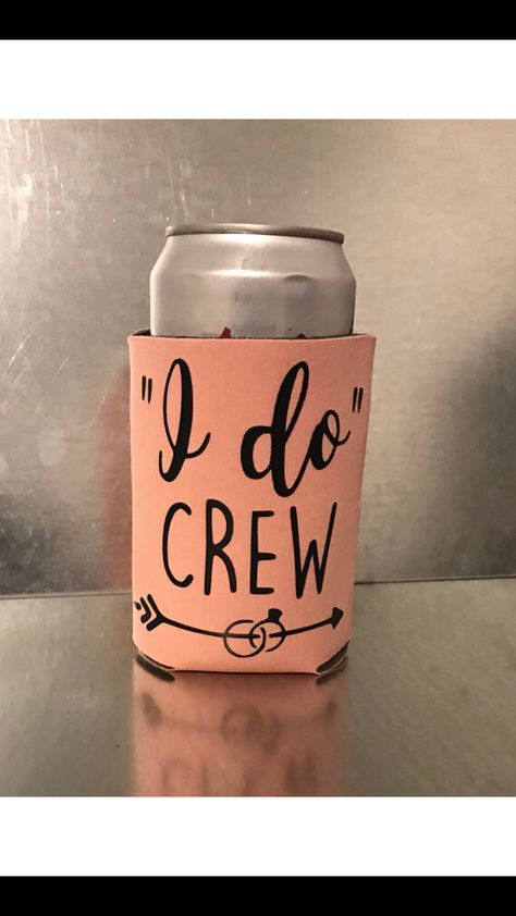 I Do Crew Bridesmaid Gift Koozie Gift For Bridesmaid Fun Bachelor Party Maid Of Honor Gift Set Etsy Cricut Vinyl Silhouette Bridal Party Gift Wedding I Do Bridesmaids Cricut Ideas, Bachelorette Koozie Ideas, Corn Wedding, Wedding Diy Gifts, Cheap Bachelorette Party, Last Minute Wedding Gifts, Bachelorette Koozies, Winter Bridesmaid, Wedding Vinyl