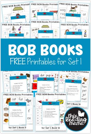 Bob Books Set 1, Book Printables, Reading Printables, Bob Books, Decodable Books, Beginning Reading, Phonics Reading, Teaching Phonics, Reading Intervention