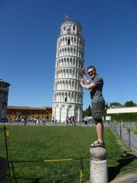 The last picture is pretty cool and something that I had always wanted to do actually. The man looks like he is keeping the leaning tower of Pisa from actually falling all the way down. What I don't really like is that they kept the part of him where he is standing on top of a rock holding it which isn't bad but it is if he was trying to show that the tower was farther away while he was holding it. The Leaning Tower Of Pisa, Man Looks, Tower Of Pisa, The Tower, Leaning Tower, Design Collection, Way Down, Men Looks, A Rock