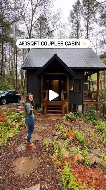 Tiny Cabin Interiors, Tutor Cottage, Tiny Home Layout Floor Plans, Rustic Tiny House Cabin, Tiny Lake House, Diy Tiny House Under $5000, Tiny Barndominium, Tiny Home Layout, Small Prefab Cabins