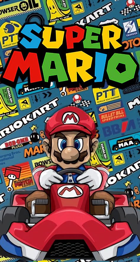 Mario Art Wallpaper, Mario Brothers Wallpaper, Mario Kart Art, Super Mario Bros Poster, Super Mario Bros Wallpaper, Mario Bros Wallpaper, Super Mario Poster, Super Mario Wallpaper, Mario Bros Characters