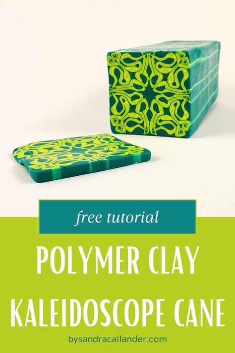 Learn how to make my easy Squiggles polymer clay kaleidoscope cane with this free tutorial. All it takes is a polymer clay skinner blend and some clay for the background. A great polymer clay cane to try even for those with minimal cane experience Polymer Canes For Beginners, Polymer Clay Bead Ideas, Polymer Cane Tutorial, Polymer Clay Jewelry Tutorials Free, Polymer Clay Cane Ideas, Polymer Clay Diy Tutorials, Polymer Clay Cane Tutorial Videos, How To Make Polymer Clay Beads, Polymer Clay Beads Tutorial