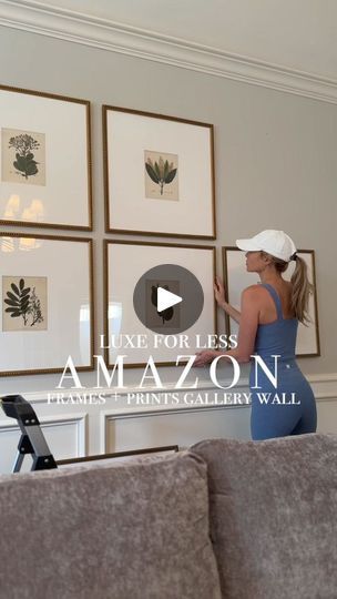 Kinsey Walsh Blog Gallery Wall Behind Couch, Gallery Wall 8x10, Luxe For Less, Frame Prints, Photo Wall Gallery, Gallery Wall Frames, Wall Frame, Wall Gallery, Modern Prints