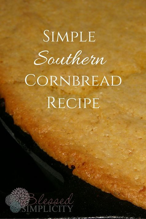 Country Cornbread, Southern Cornbread Recipe, Easy Cornbread Recipe, Best Cornbread Recipe, Cornbread Recipes, Cornbread Dressing Southern, Southern Dinner, Cornbread Easy, Southern Cornbread