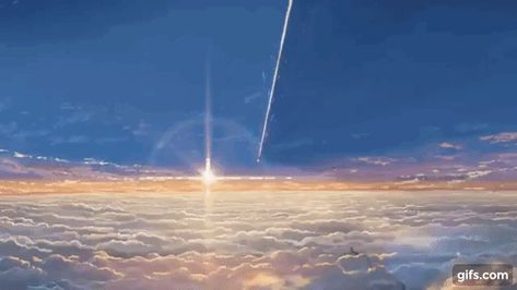 Your name opening Kimi No Na Wa Wallpaper, Your Name Wallpaper, The Garden Of Words, Your Name Anime, Kimi No Na Wa, Name Wallpaper, White Clouds, Naha, Anime Scenery Wallpaper