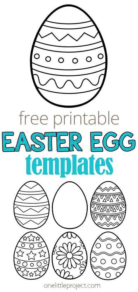 Looking for an Easter egg template? We've got 38 pages that you can download and print for FREE! There are different designs of Easter eggs in all different sizes. Use the Easter egg outline for spring or Easter crafts or for any other activity where you might need an Easter egg shape. Egg Template Free Printable, Easter Egg Outline, Egg Outline, Easter Egg Projects, Easter Egg Printable, Printable Outline, Easter Egg Template, Egg Template, Printable Easter Activities