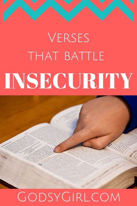 Battle insecurity with God's Word; be insecure no more!#insecurity, #overcome, #faith, #scripture, Confidence Scriptures, About Insecurities, Bible Verses About Fear, Bible Plans, Bible Quotes About Love, Bible Study Materials, Christian Lifestyle Blog, Scripture Writing, Favorite Verses