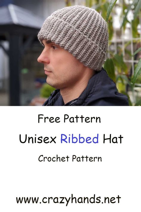 Trendy Crochet Caps: Rock the Latest Styles Crochet Mens Hat Pattern Free Easy, Crochet Ribbed Beanie Pattern Free, Crochet Beanie Men, Crochet Men’s Beanie, Men’s Crochet Beanie, Men’s Crochet Hat, Mens Crochet Hats Free Pattern, Mens Crochet Beanie Pattern Free, Things To Crochet For Men