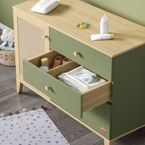 Book Cupboard Design, Dresser Green, Carpentry And Joinery, Baby Dresser, Large Dresser, Teen Furniture, Kids Dressers, Wooden Cabinet, Baby Room Furniture