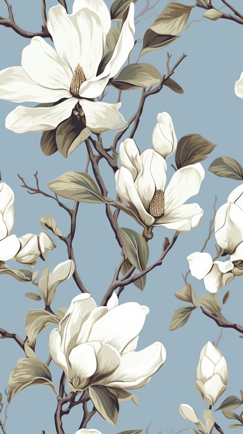 Dress up your iPhone or Android with the serene beauty of magnolias in bloom. This wallpaper offers a tranquil escape into nature's elegance right from your screen. 🍃🌺 Magnolia Aesthetic Wallpaper, Magnolia Wallpaper Iphone, Floral Iphone Wallpaper Aesthetic, Magnolia Aesthetic, Magnolia Background, Elegant Background Design, Grace Wallpaper, Magnolia Wallpaper, Botanical Flowers Print