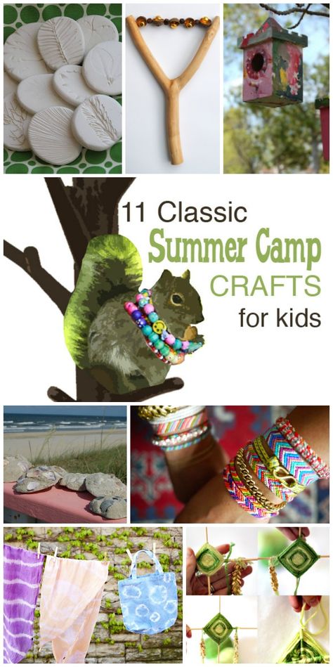 Classic Summer Camp Crafts for Kids Summer Camp Crafts For Kids, Camp Crafts For Kids, Summer Camp Art, Summer Camp Activities, Camp Crafts, Summer Camp Crafts, Crafty Kids, Camping Activities, Crafts For Kids To Make