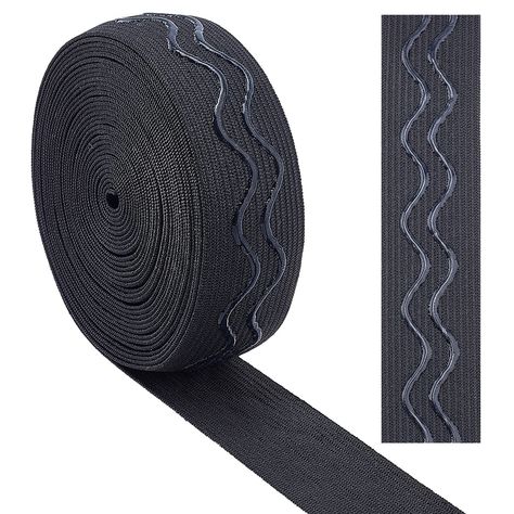 PRICES MAY VARY. 5 YARDS ELASTIC BAND: Comes with 1 roll non-slip elastic band in black, approx 25mm/1 inch wide, 5 yards long. QUALITY MATERIAL: Made of high quality elastic fibre and silicone , stretchy and breathable, would not deform or break easily. Hard to curl, fray or pill, great for sewing work and home use. WAVE SILICONE DESIGN: Flat elastic band with wave silicon design, which can increase the decorative beauty and non-slip, avoids it slip away from clothes, skin and other surface. EA Garment Sewing, Elastic Ribbon, Diy Vetement, Normal Clothes, Fabric Glue, Sports Shorts, Sewing Tools, Sewing Notions, Ski Wear