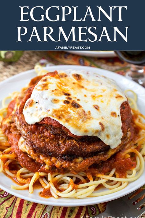 Family Feast Recipes, Chicken Eggplant, Eggnog Recipes, Eggplant Parmesan Recipe, Parmesan Spaghetti, Eggplant Parmigiana, Creamy Tomato Pasta, Stew And Dumplings, Eggplant Recipes Parmesan