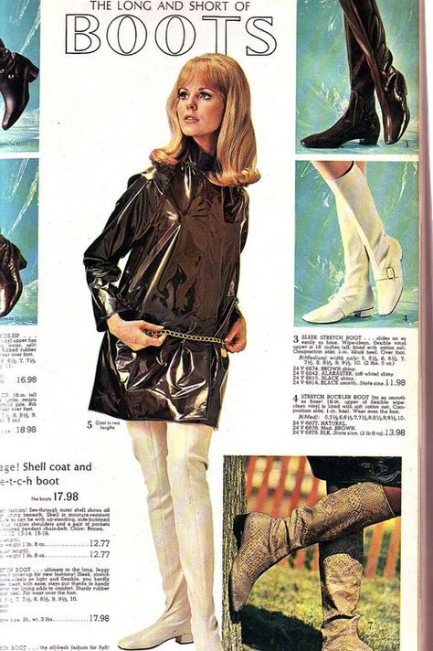 All sizes | 1960s vinyl coat and go go boots | Flickr - Photo Sharing! 60s Gogo Boots, 60s Gogo, Style Année 60, Pictures Of Women, Vinyl Fashion, Betty Davis, 60s 70s Fashion, 60s And 70s Fashion, Fashion 1960s