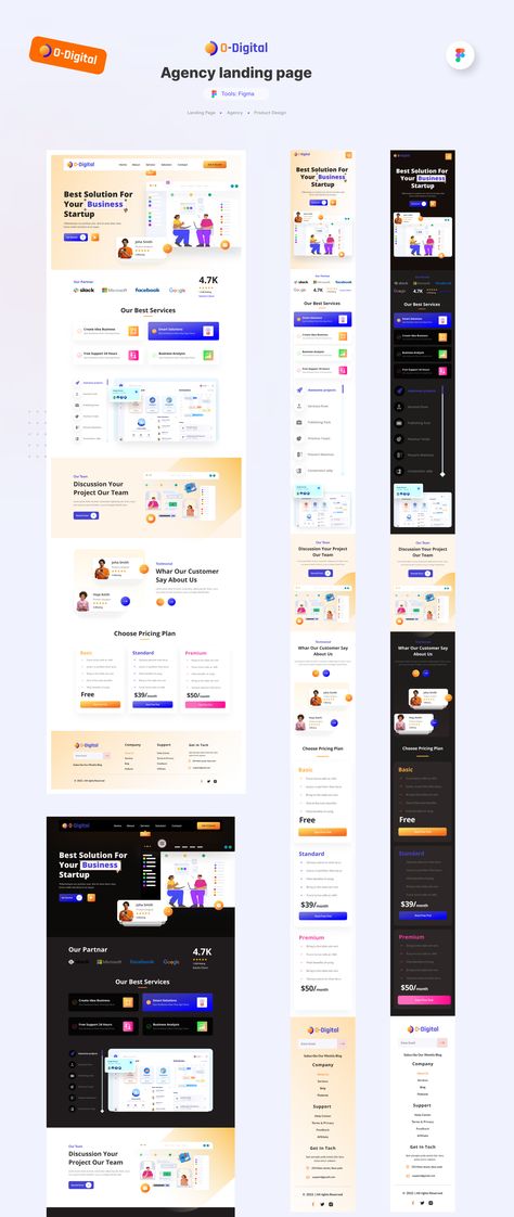 Agency landing page creative website template Crm Landing Page, Creative Agency Landing Page, Mobile Landing Page Design, Creative Agency Website Design, Digital Agency Website Design, Creative Landing Page Design, Creative Landing Page, Creative Agency Website, Mobile Landing Page