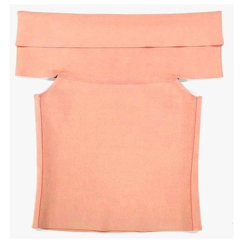 Off The Shoulder Stretch Knit Top ($148) ❤ liked on Polyvore featuring tops, peach, stretchy tops, slimming tops, off the shoulder tops, peach top and off-shoulder tops Off The Shoulder Pattern Sewing, Sew Off Shoulder Top, Off Shoulder Top Pattern, Crochet Top Outfits, Off Shoulder Pattern, Crochet Top Outfit, Peach Top, Fashion Outfit Ideas, Tank Top Pattern