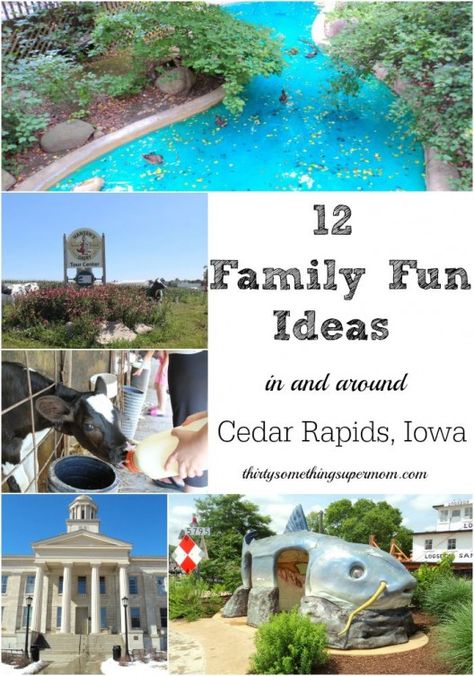 Family Fun in and Around Cedar Rapids Iowa area- ThirtySomethingSuperMom Family Fun Ideas, Iowa Road Trip, Iowa Travel, Cedar Rapids Iowa, Midwest Travel, Vacation Goals, Best Family Vacations, Cedar Rapids, Fun Family Activities