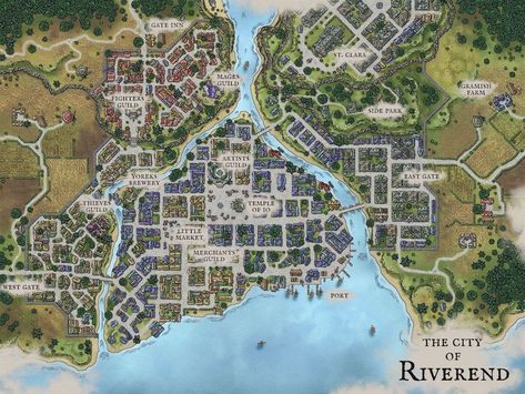 Fantasy City Maps, Kingdom Layout, Vila Medieval, Fantasy City Map, Fantasy Map Making, Fantasy Cities, Building Map, Dnd World Map, Fantasy Town