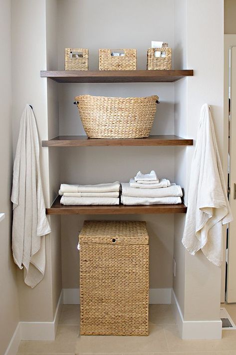 Modern Home Decor Bathroom Ideas Shelving Ideas Interior Design bathroom shelving ideas,bathroom shelves ideas,bathroom shelv ideas,bathroom ideas,bathroom,bathroom tile ideas small bathroom ideas,bathroom decor,bathroom remodel,laundry room ideas,home decor ideas,bathroom tile Bathroom Shelf Nook, Bathroom Storage For Products, Open Shelf Bathroom Storage, Bathroom Nook Ideas, Open Shelving In Bathroom, Bathroom Open Shelving Storage, Open Shelves In Bathroom, Open Bathroom Shelving, Bathroom Open Shelves