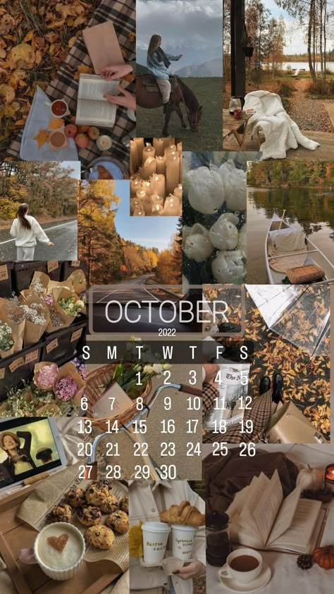 #candle #autumn #wallpaper #aesthetic #brown #coffee #cookie #calender #october October Mood Board Wallpaper, October Month Aesthetic, Vision Board October, October Asthetic Wallpers, October Aesthetic Month, October Calendar 2024 Aesthetic, October Aesthetic Wallpaper Iphone, October Astethic, Hello October Aesthetic