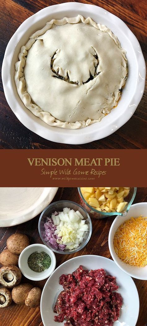 Venison Meat Pie, Elk Recipes, Venison Stew, Venison Meat, Deer Recipes, Deer Meat Recipes, Game Meat, Deer Meat, Venison Recipes