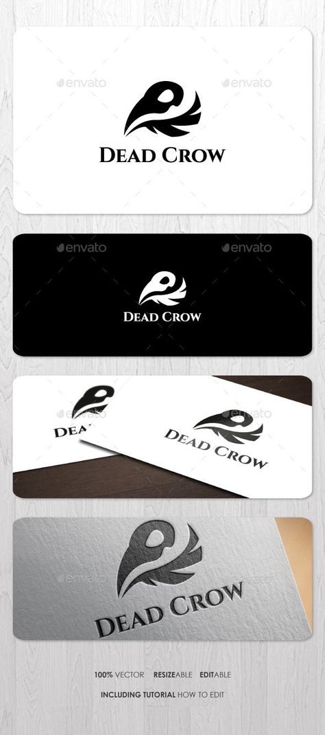 Dead Crow Logo by ashenterprise Simple and elegant logo for your business identity. Font Used: Cinzel http://www.fontsquirrel.com/fonts/cinzel Crow Logo Design, Raven Logo Design, Crow Icon, Crow Vector, Crow Logo, Logo Inspiration Modern, Raven Logo, Lab Logo, Business Identity