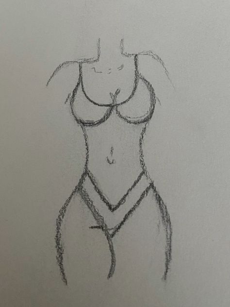 Art Inspiration Drawing Bodies, Drawing Body Ideas Easy, Yk Drawings, Art Drawings Aesthetic Easy, Drawing Girls Bodies, Drawing Of A Girl Body, Drawings Of Women Body, Body Practice Drawing, Pencil Art Drawings Aesthetic